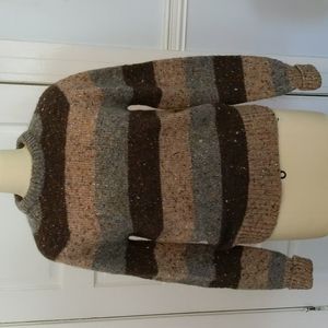 Vintage Wool striped sweater Medium